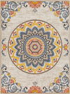 Delphi Machine Woven Rug, by Surya, 6'11.86" length x 5'2.99" width thumbnail