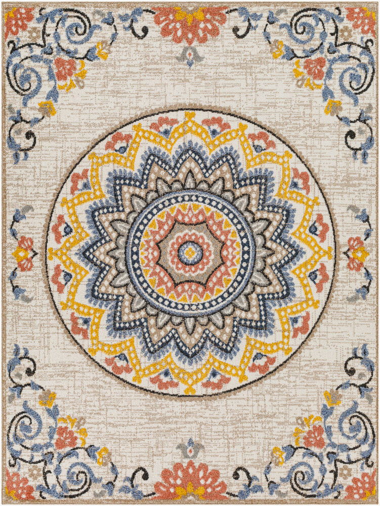 Delphi Machine Woven Rug, by Surya, 6'11.86" length x 5'2.99" width
