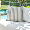 Basket Stripe Rattan Outdoor Pillow, Decorative by Uttermost, 20" width x 20" height x 8" depth thumbnail 2