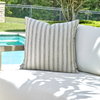Basket Stripe Rattan Outdoor Pillow, Outdoor Pillows & Cushion by Uttermost, 1'8" width x 1'8" height x 8" depth thumbnail 2