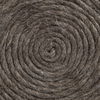 Allium Dark Brown Handwoven Wool Cylindrical Pouf, Ottoman by Mercana, 15.75" length x 15.75" width x 17.75" height thumbnail 6