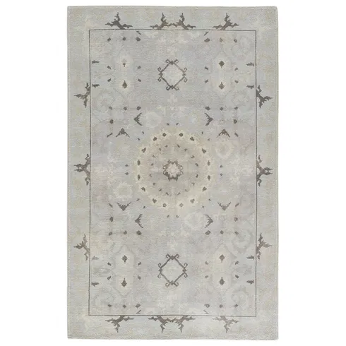 Kai Modify Overdyed Hand-Knotted Gray Area Rug