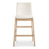 Deco Oak Barstool Pvc White, Counter & Bar Stool by Moe's Home, 22.3" width x 43.3" height x 21" depth thumbnail 1
