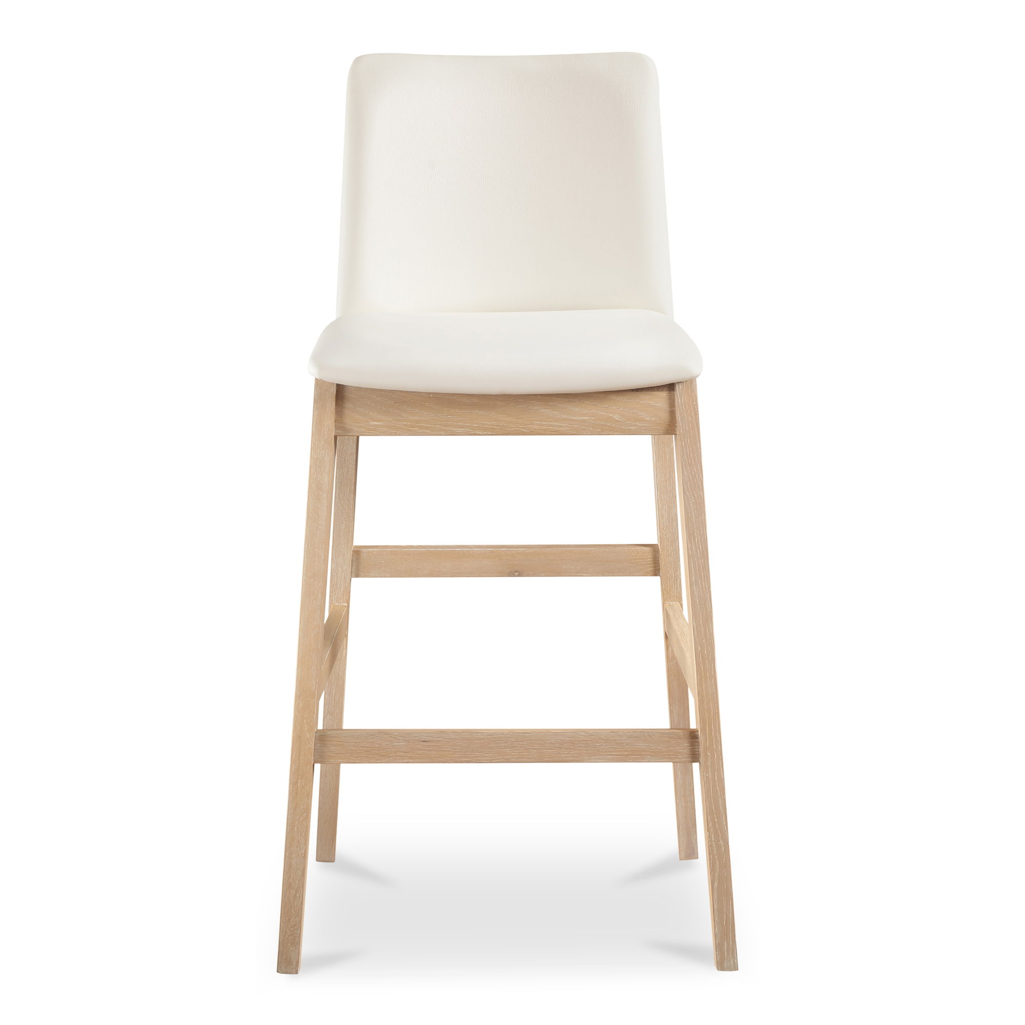 Deco Oak Barstool Pvc White large image 
