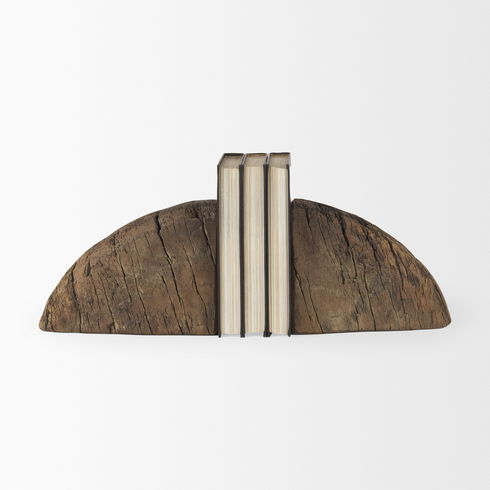 Incana Handmade Reclaimed Wooden Bookends