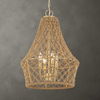 Macrame 4 Light Rope Pendant, Ceiling Light by Uttermost, 18" width x 25.5" height x 18" diameter thumbnail 2