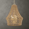 Macrame 4 Light Rope Pendant, by Uttermost, 18" width x 25.5" height x 18" diameter thumbnail 2