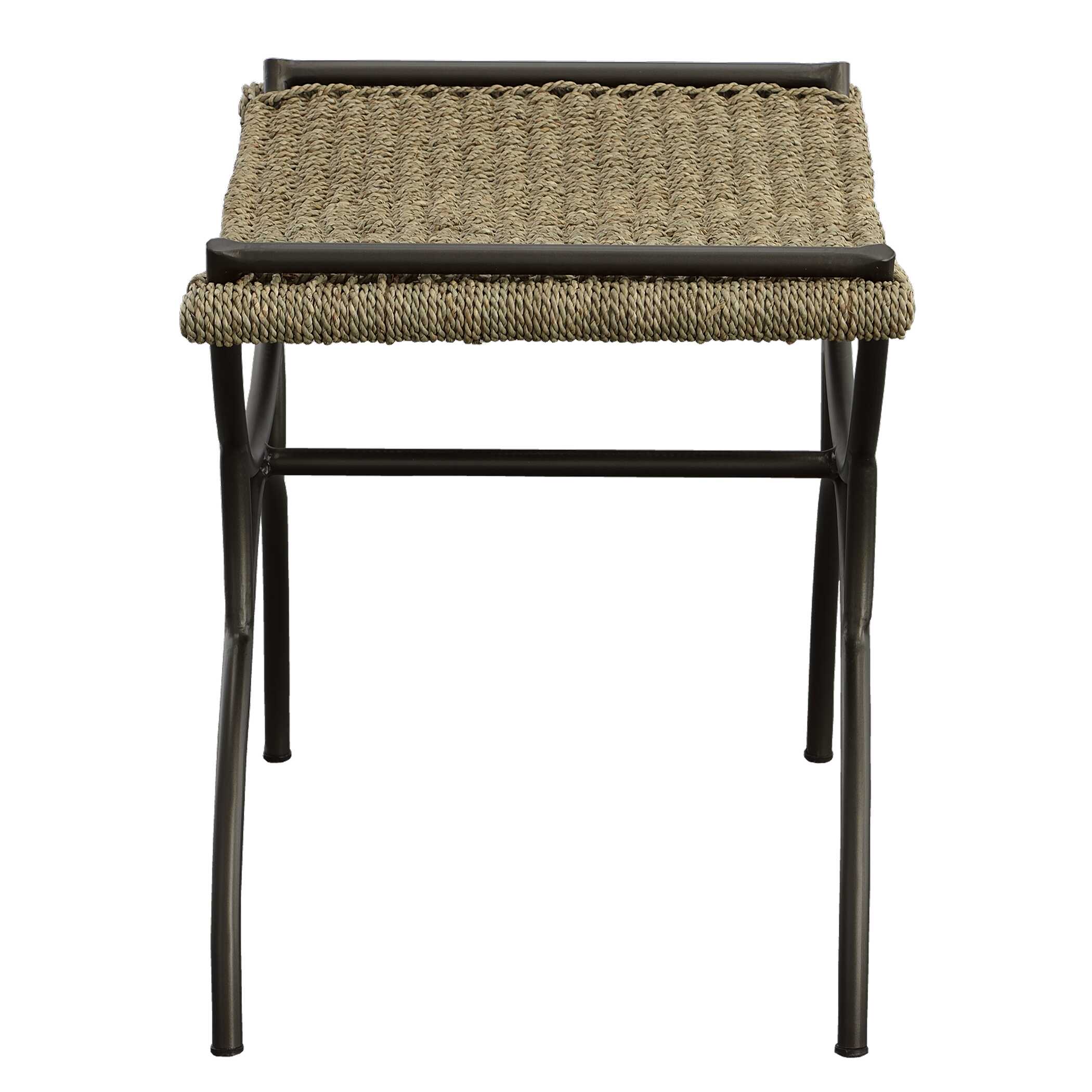 Playa Seagrass Small Bench, Furniture by Uttermost, 26.25" width x 21.25" height x 18" depth View 6