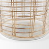 Troian Large Rattan Wrapped Glass Bottle, Decorative Object by Mercana, 9.5" length x 9.5" width x 19.5" height thumbnail 6