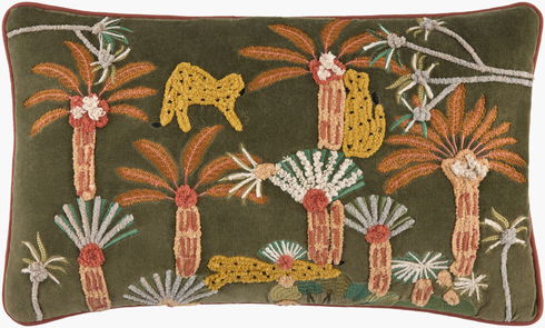Junglesque Lumbar Pillow