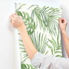 Paradise Palm Green Wallpaper, by York Wall, 27' length x 2'3" width x 0.02" depth thumbnail 4