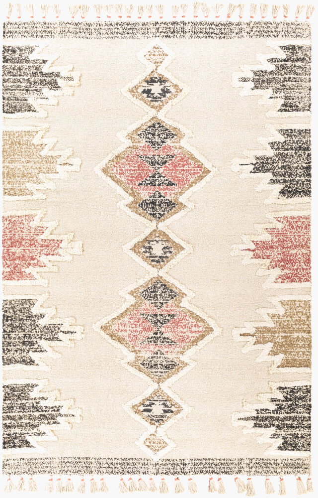 Khemisset Handmade Rug, by Surya, 7'6" length x 5' width