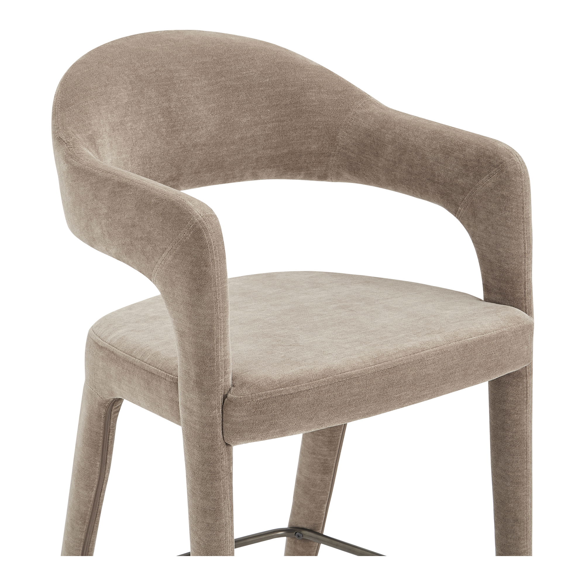 Martens Counter Stool Camel, Counter & Bar Stool by Moe's Home, 23.6" width x 39" height x 23.3" depth View 5