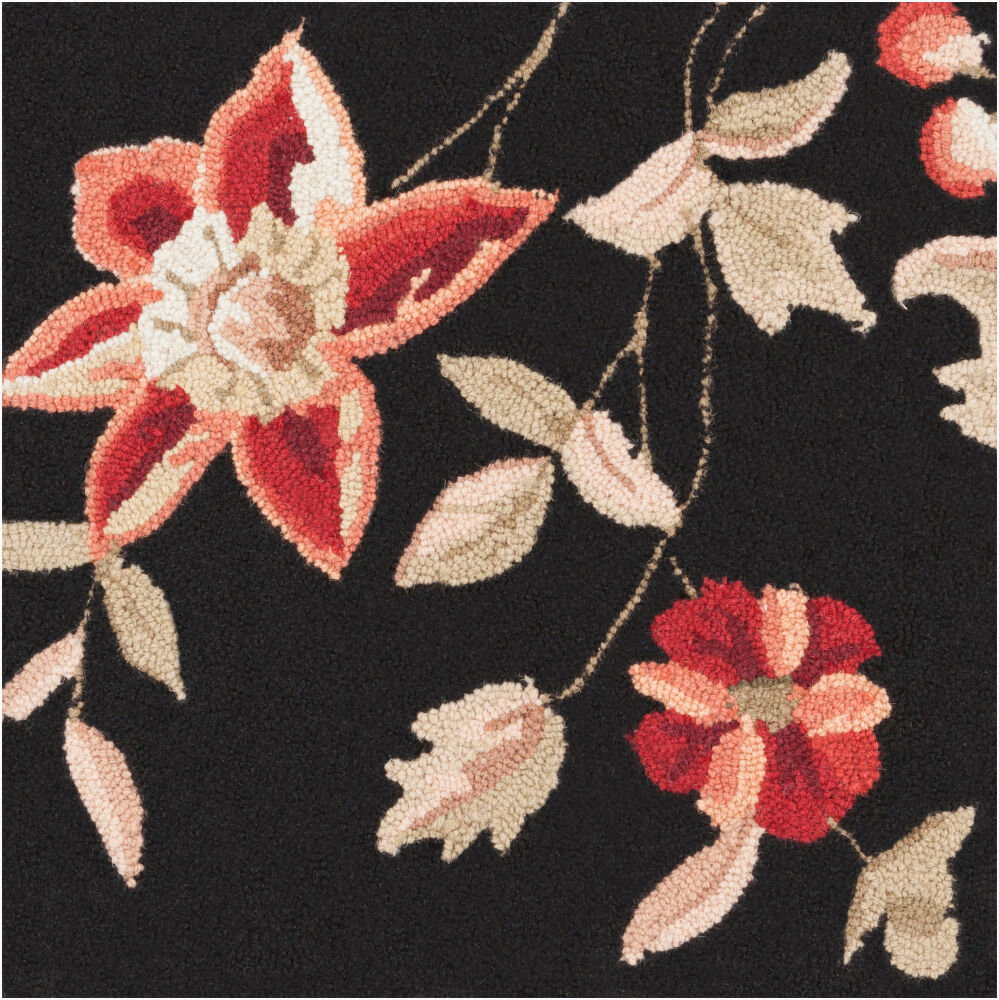 Flor Handmade Rug, by Surya, 1'6" length x 1'6" width