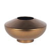 Quiana Large Gold Metal Vase, by Mercana, 10.5" length x 10.5" width x 6" height thumbnail 1