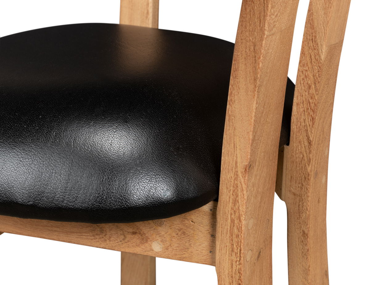 Rift Dining Chair, by Sarreid, 1'7" length x 1'11" width x 2'5" height View 7