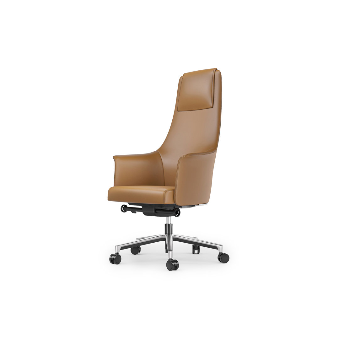 Bolo Swivel Executive Chair, Office Chair by BDI, 28" width x 49" height x 26" depth View 1