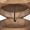 Arreto Hexagonal Hinged Solid Wood Top and Base Coffee Table thumbnail 11