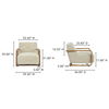 Eckersley Lounge Chair Cream Faux Fur, Accent Chair by Moe's Home, 29.5" width x 29" height x 36" depth thumbnail 8
