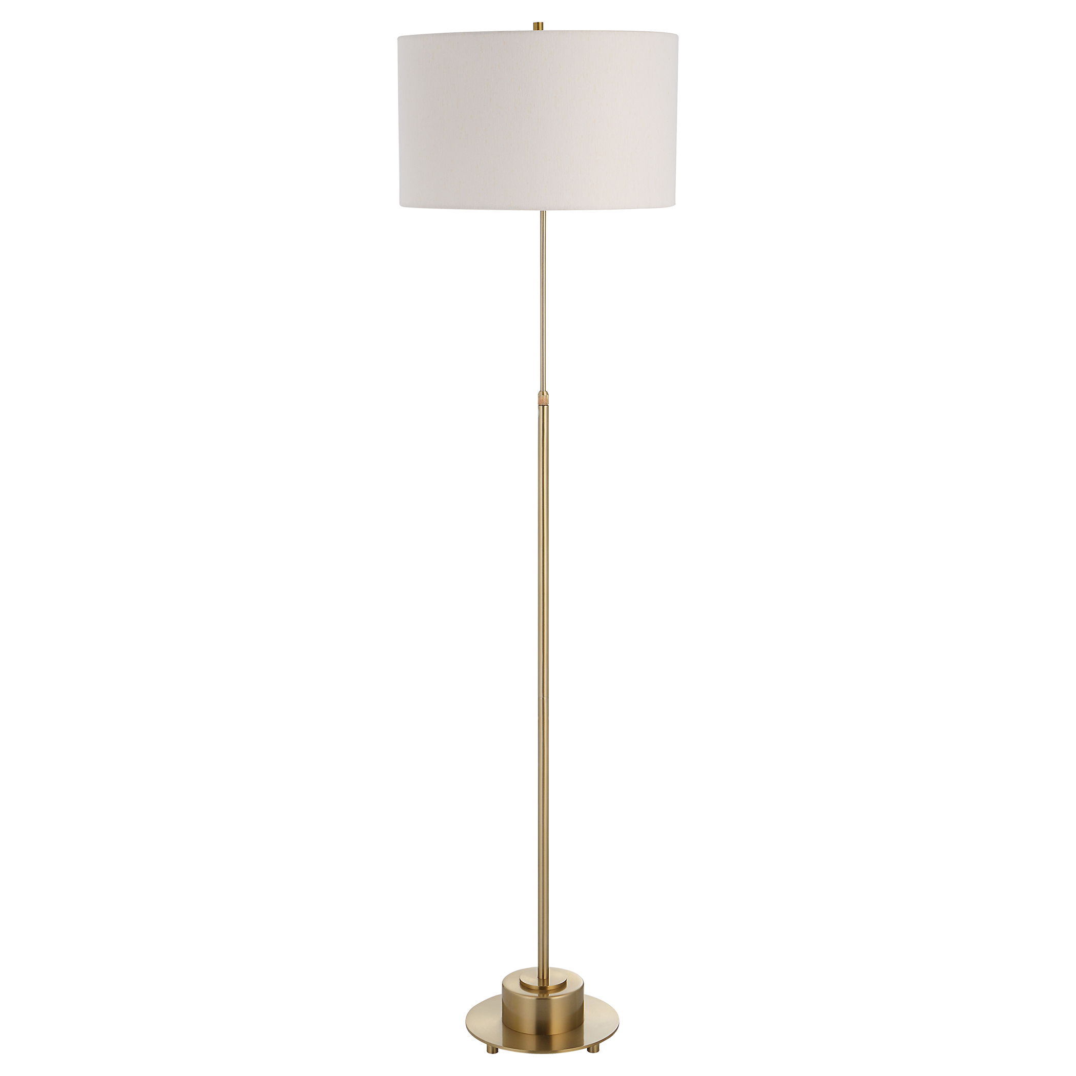 Prominence Brass Floor Lamp large image 