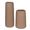 Ridge Light Brown Vases Set/2, by Uttermost, 8.25" width x 22" height x 8.25" depth thumbnail 1