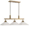 Brookdale Industrial 3 Light Linear Chandelier, Linear Suspension by Uttermost, 43.87" width x 14.75" height x 13" depth thumbnail 3