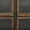 Pandora Dark Brass Metal with Red Wood 2 Door Accent Cabinet, Cabinets & Chest by Mercana, 36.81" length x 16.34" width x 29.92" height thumbnail 10