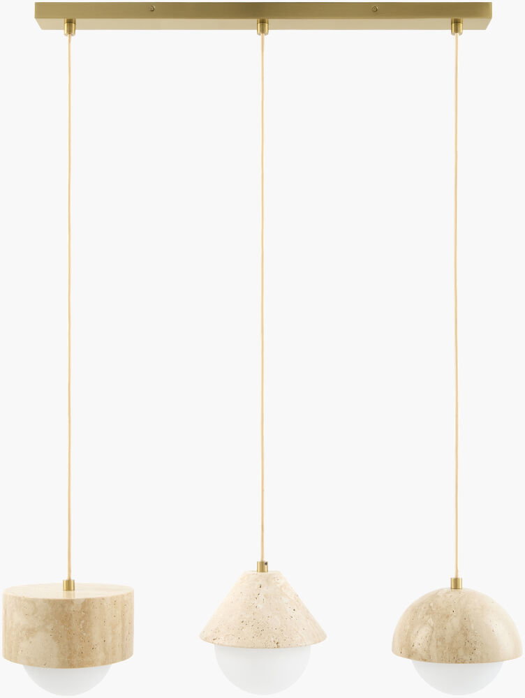 Marzia Chandelier, by Surya, 27" length x 4" width x 8" height