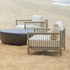 Borneo White Outdoor Lounge Chair, Outdoor Accent Chair by Uttermost, 2'8" width x 2'5" height x 2'8" depth thumbnail 6