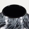 Masai Medium Black Mottled Glass Vase, by Mercana, 6.5" length x 6.5" width x 12.4" height thumbnail 7