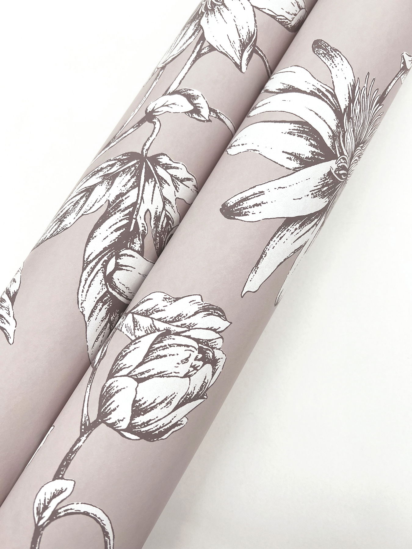 Passion Flower Toile Orchid Wallpaper, by York Wall, 27' length x 2'3" width x 0.02" depth View 4