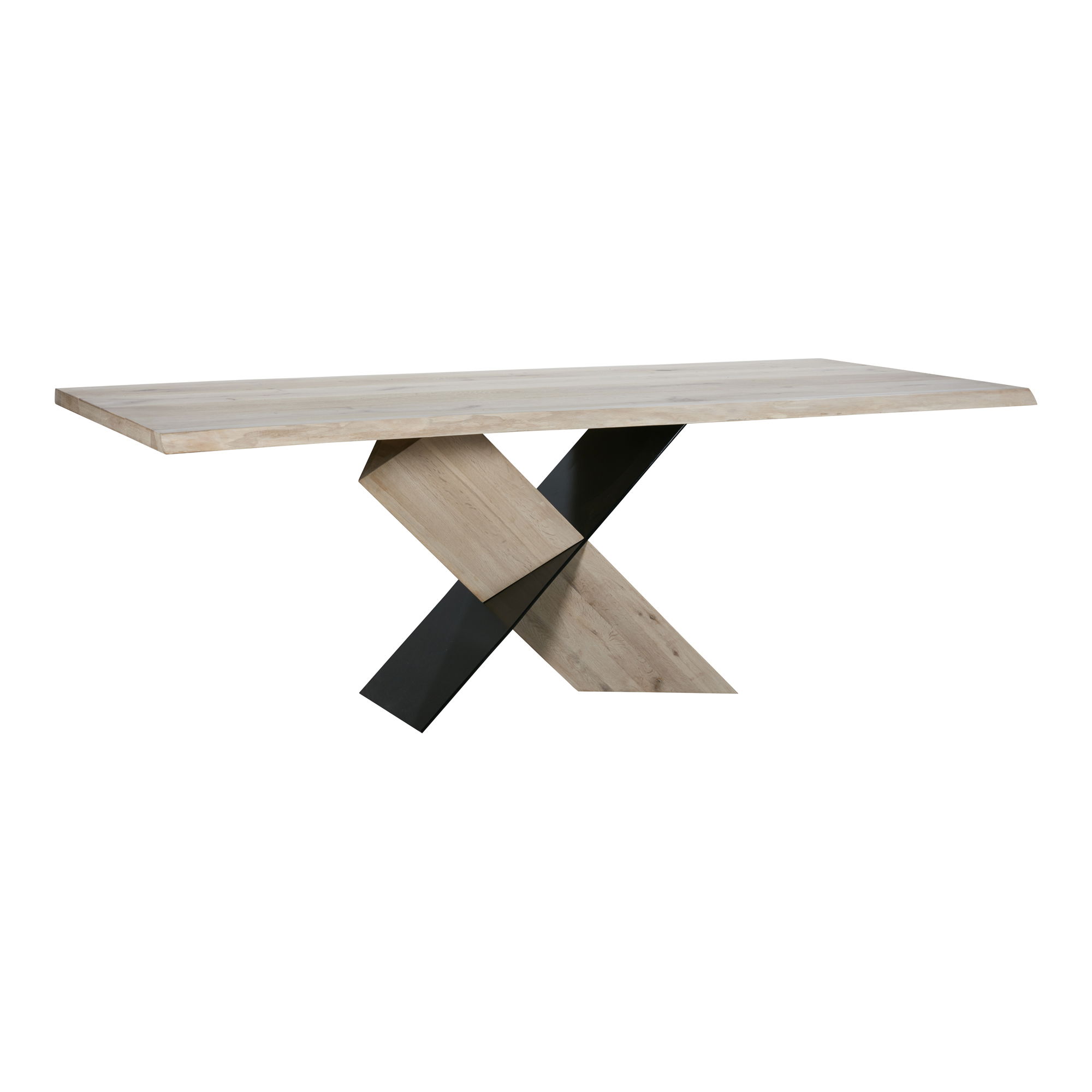 Instinct Dining Table Natural, by Moe's Home, 79" width x 30" height x 39.5" depth View 1
