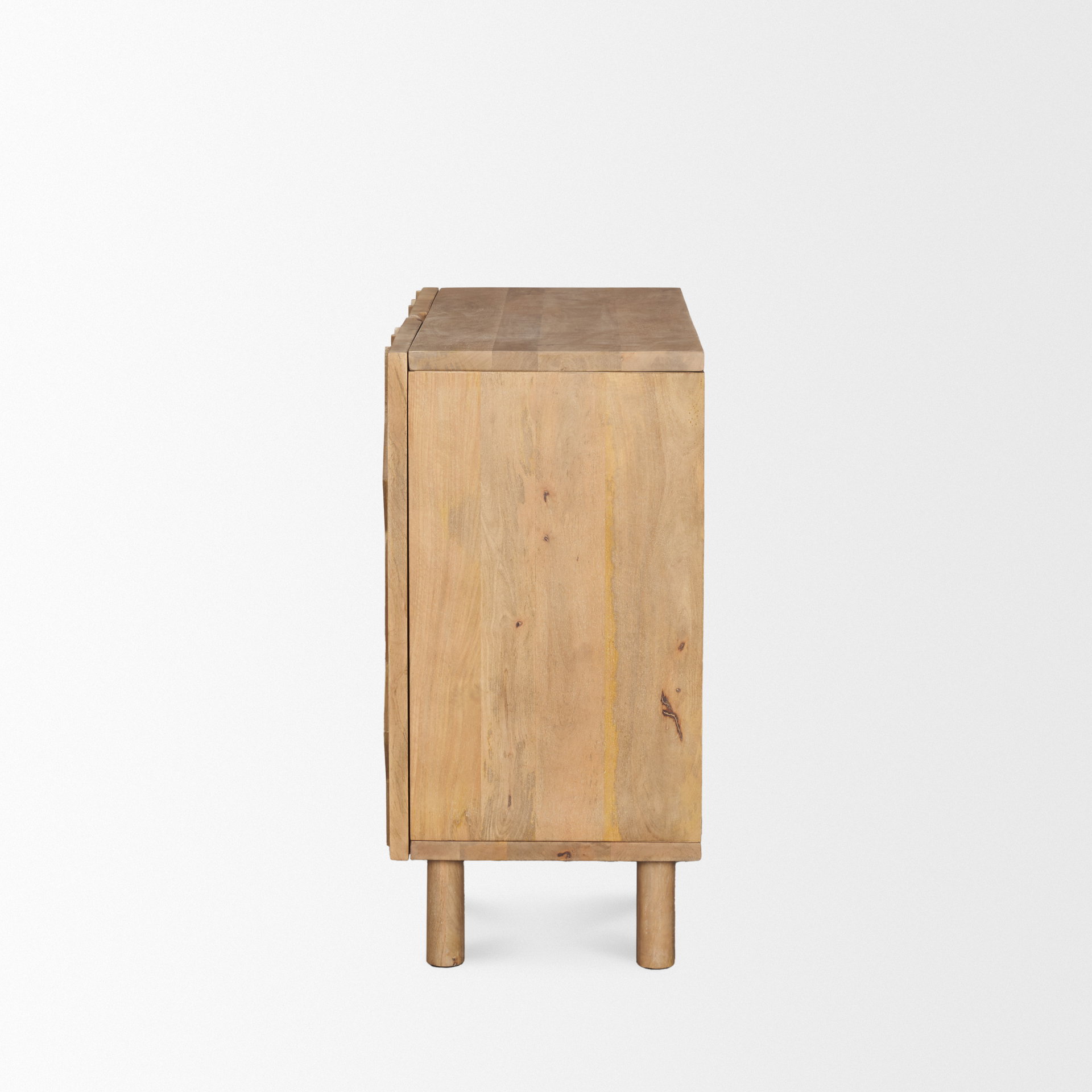 Heera Light Brown Diamond Motif with Shelf Accent Cabinet, Cabinets & Chest by Mercana, 36" length x 16.25" width x 32" height View 5