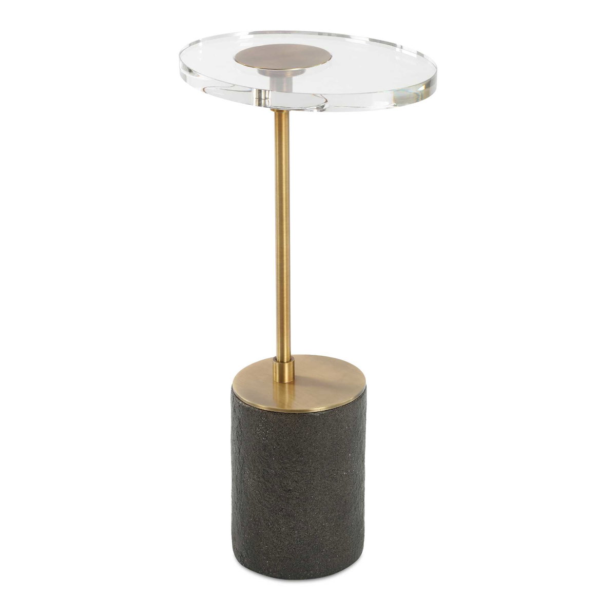 Kaufman Crystal Accent Table, Side & End Table by Uttermost, 11" width x 22" height x 8.5" depth View 1