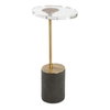Kaufman Crystal Accent Table, Side & End Table by Uttermost, 11" width x 22" height x 8.5" depth thumbnail 1