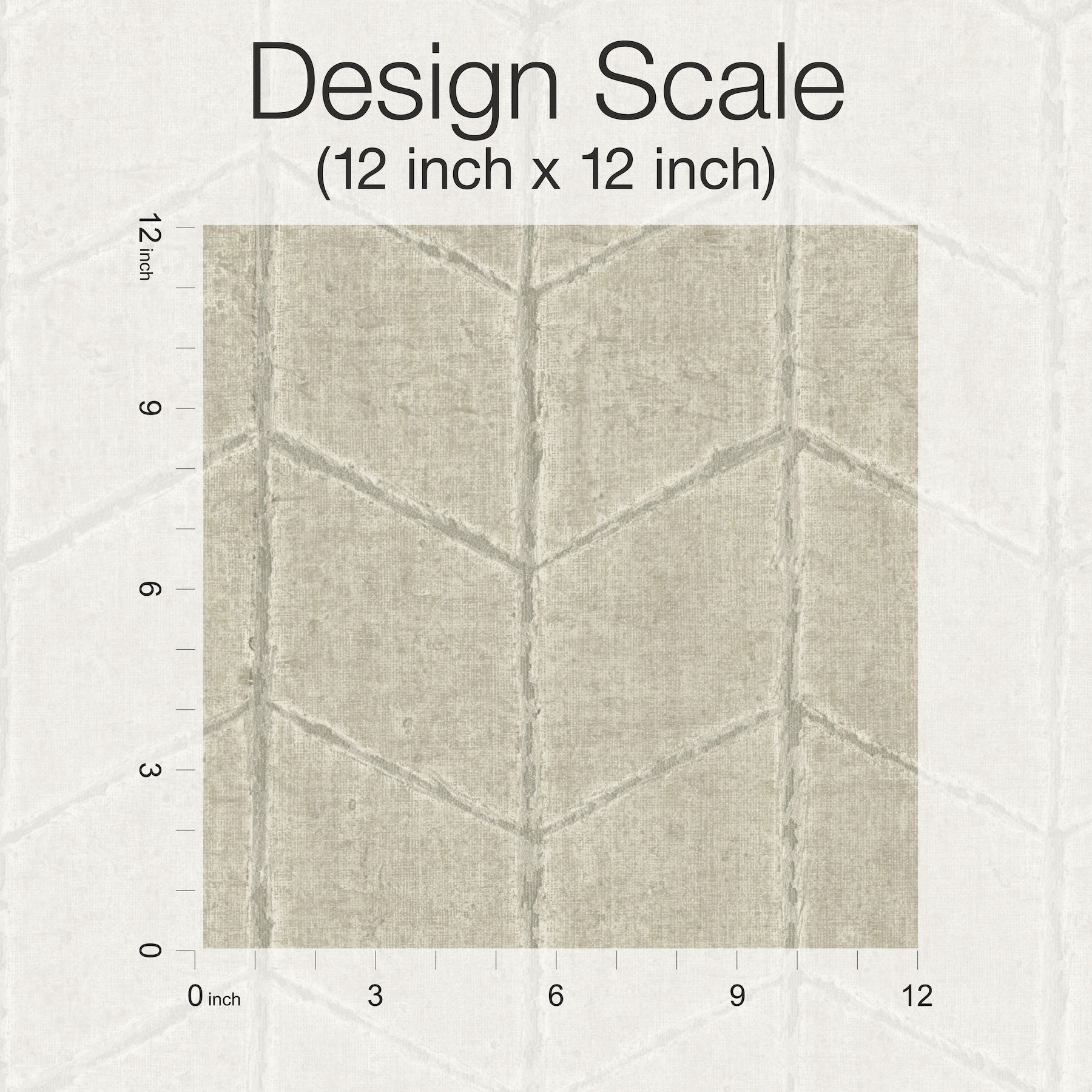 Flatiron Geometric Taupe Wallpaper large image 