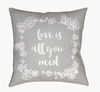 Love All You Need Accent Pillow, Decorative Pillow by Surya, 18" length x 18" width thumbnail