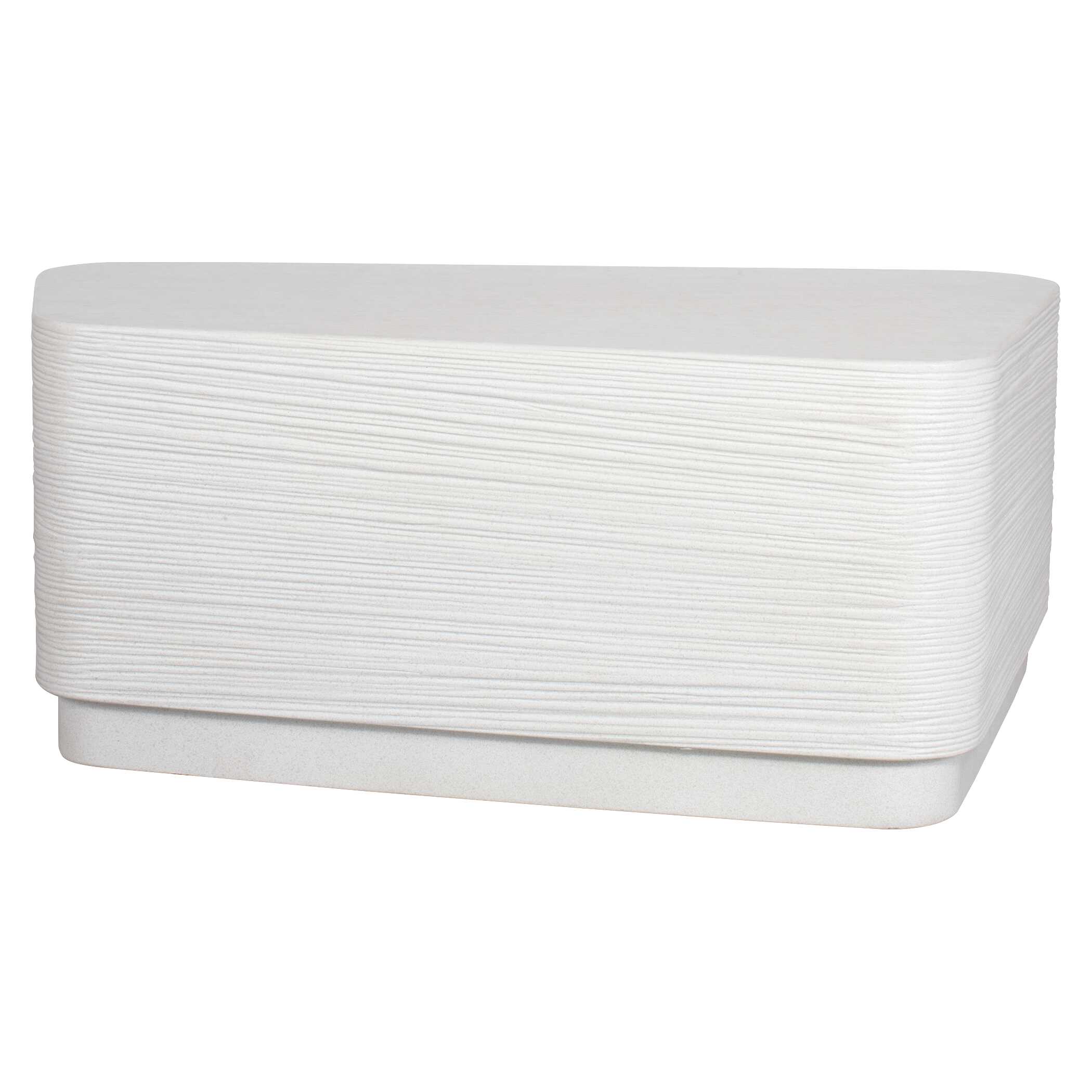 Saltwater White Concrete Coffee Table, Furniture by Uttermost, 38" width x 15" height x 23.5" depth View 9