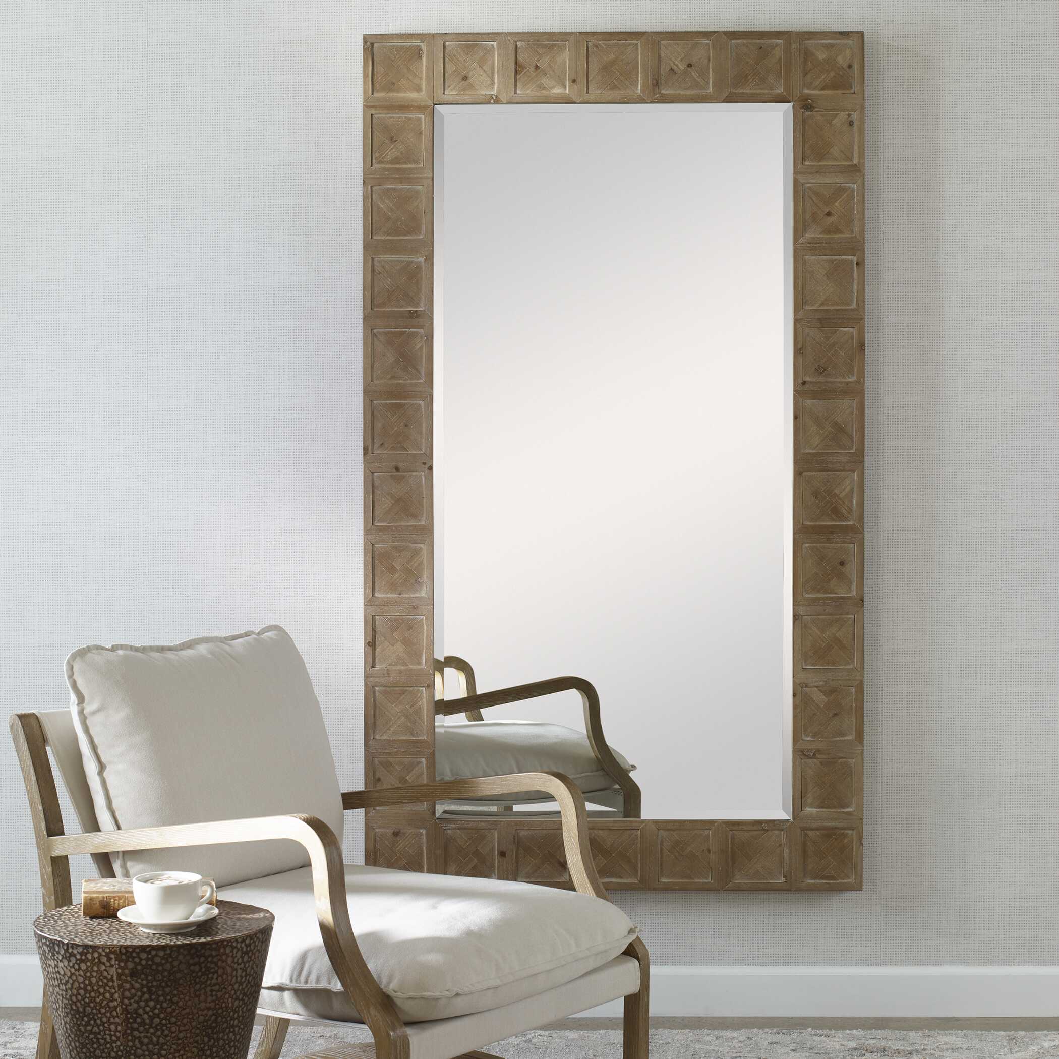 Ranahan Rustic Farmhouse Mirror, by Uttermost, 42" width x 72" height x 2" depth View 4
