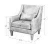 Clay Leather Armchair, Accent Chair by Uttermost, 32.5" width x 37" height x 35" depth thumbnail 3
