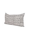 Jenna Cream with Black Print Linen Lumbar Decorative Pillow Cover, by Mercana, 14" length x 26" width x 0.2" height thumbnail 1