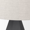 Piven Black with Gray Wash Textured Ceramic Table Lamp, by Mercana, 18" length x 18" width x 29.5" height thumbnail 8