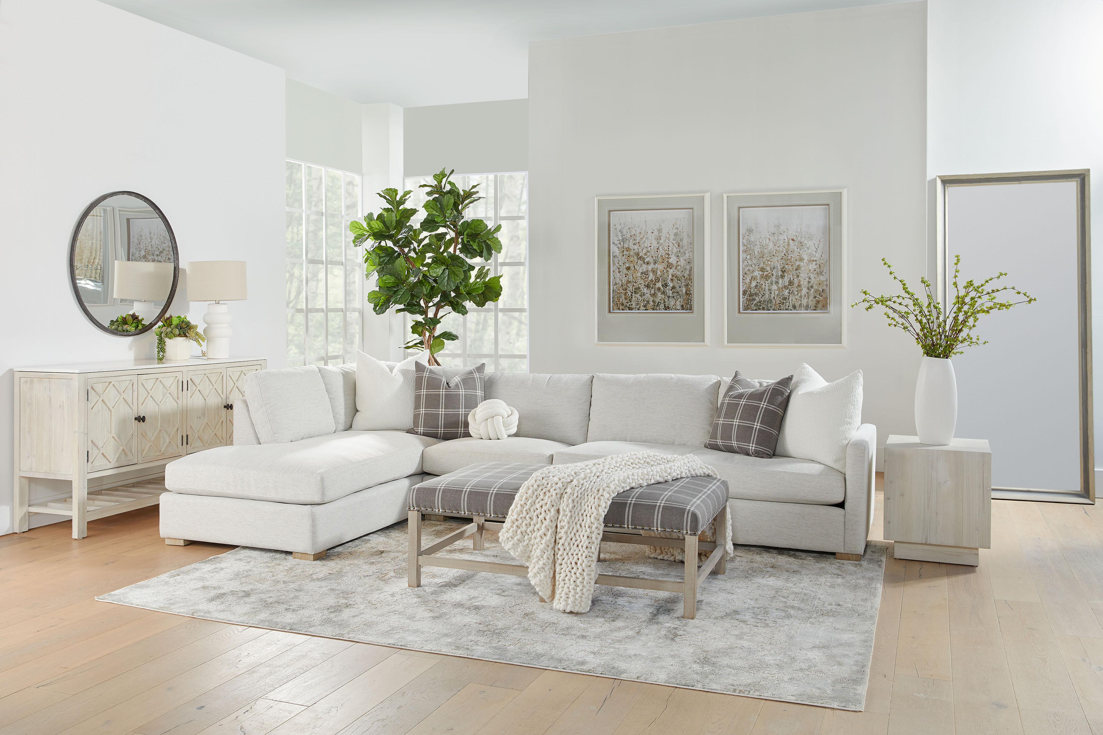 Clara Modular 2-Seat Right Slim Arm Sofa large image 