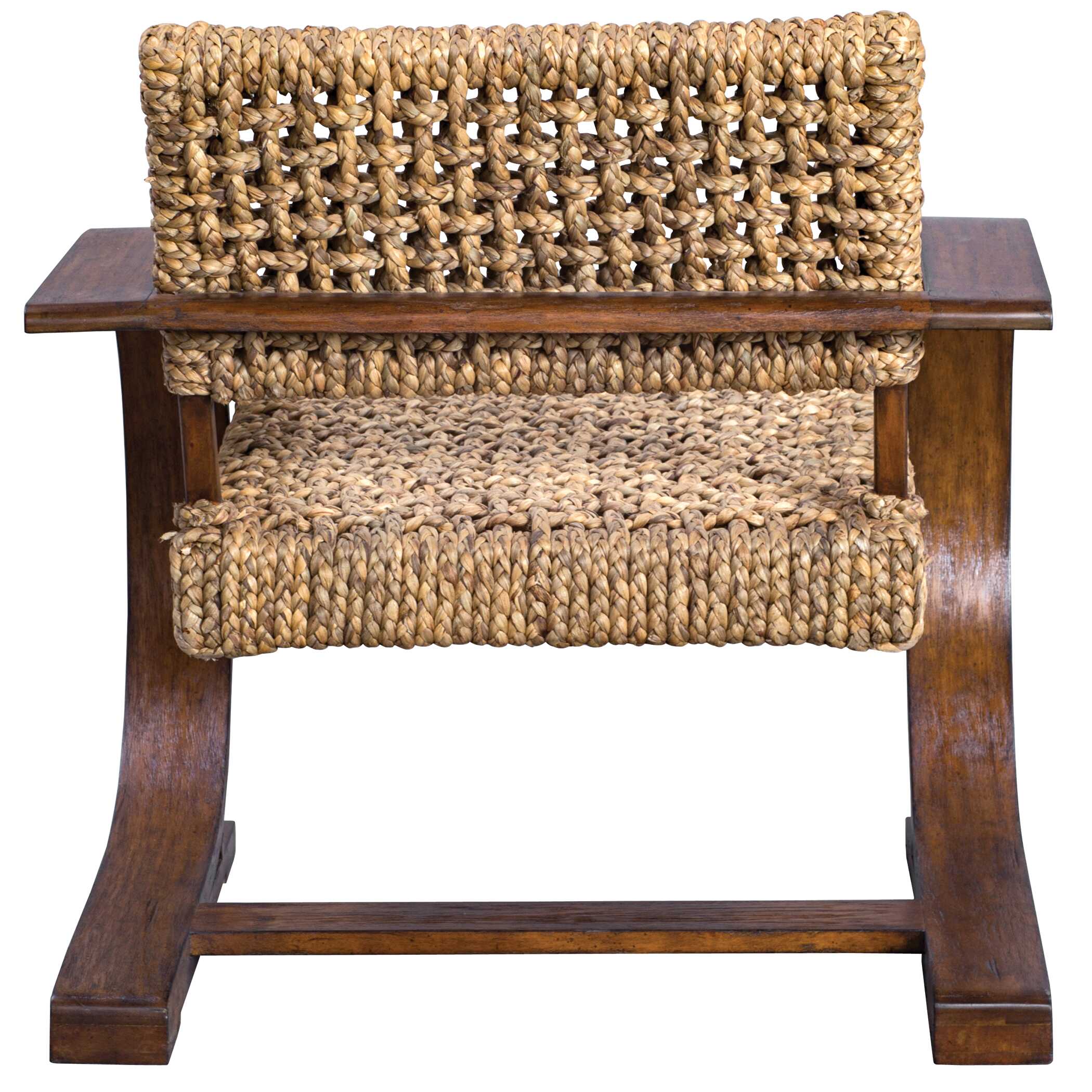 Rehema Natural Woven Accent Chair large image 