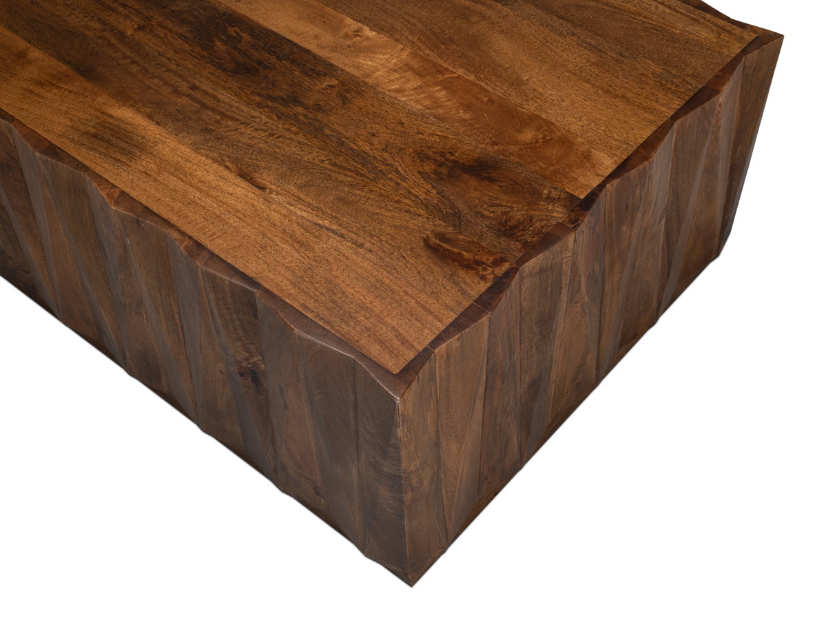 Denali Rectangle Cocktail Table, by Sarreid, 2'8" length x 4'6" width x 1'6" height View 4