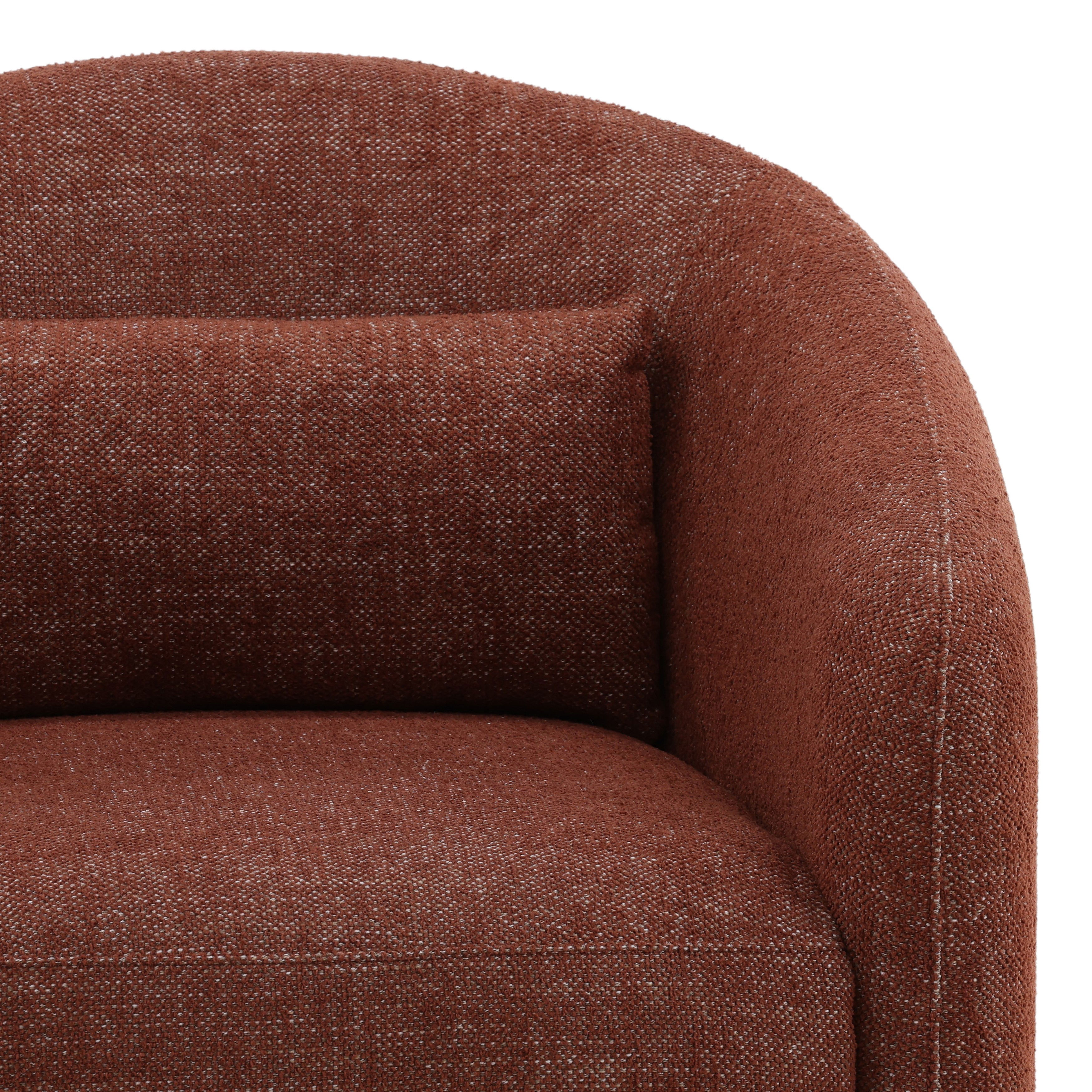 Haywood Occasional Chair Rust, Accent Chair by Dovetail, 32" width x 29.7" height x 35.5" depth View 7
