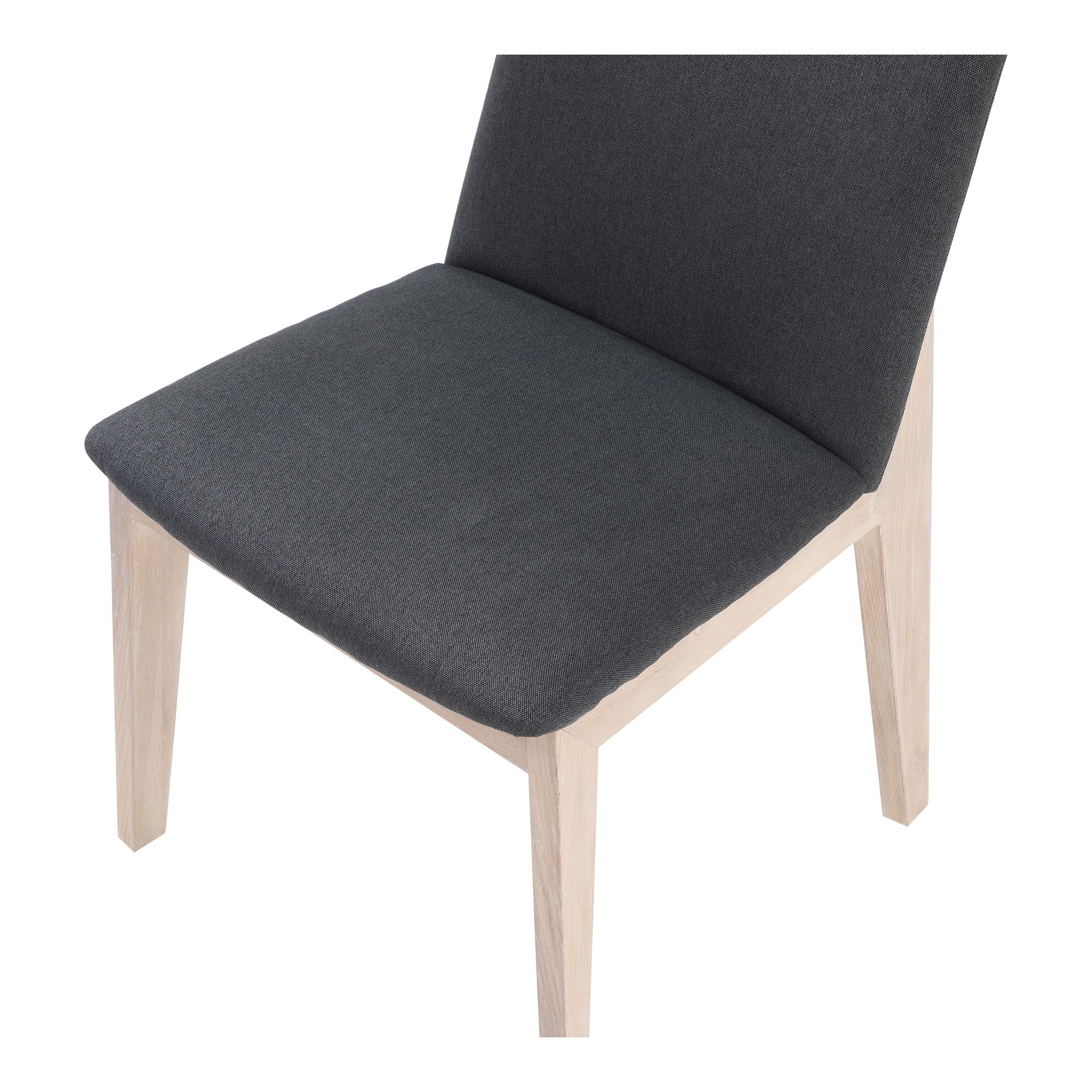 Deco Oak Dining Chair Dark Grey - Set Of Two large image 