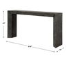 Thoreau Ebony Console Table, Furniture by Uttermost, 61.8" width x 32" height x 14" depth thumbnail 3