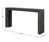 Thoreau Ebony Console Table, by Uttermost, 61.8" width x 32" height x 14" depth thumbnail 3