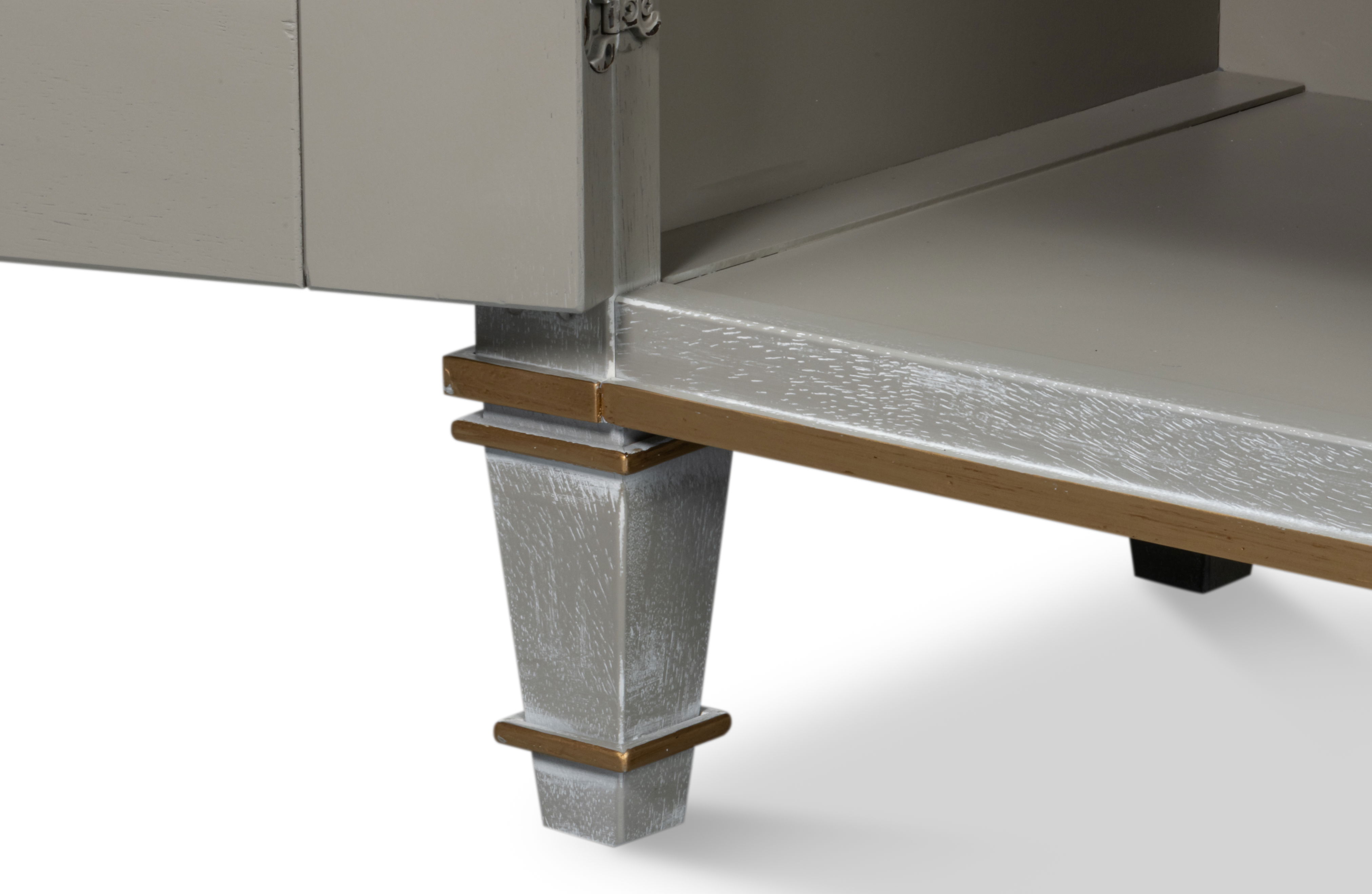 Louis Xvi Buffet,Carmine Legno, Cabinets & Sideboard by Sarreid, 60" length x 18" width x 34" height View 6